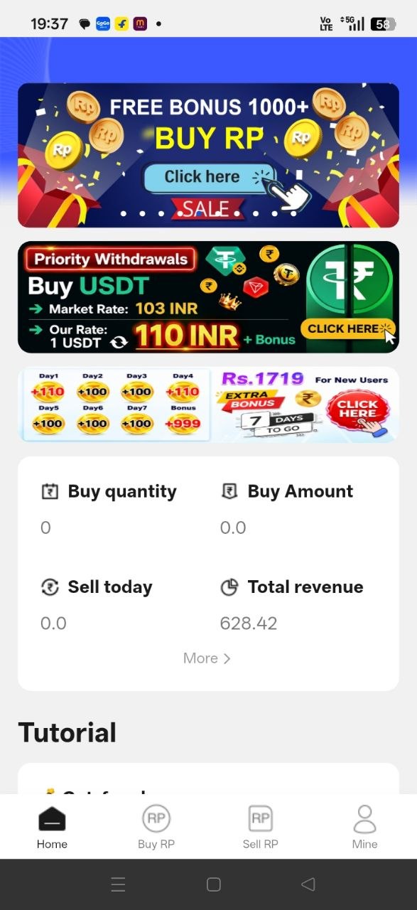 CedarPay App dashboard
