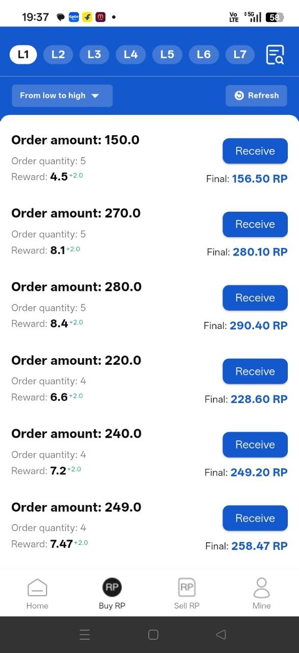 CedarPay App transaction screen